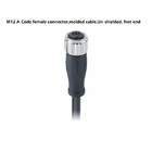 O atuador de sensor do revestimento de PVC cabografa IEC Unshielded 61076 2 101 com o conector M12