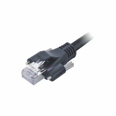 Cabo ethernet dos reprodutores multimedia Rj45 8P8C da rede Ethernet de cabo de remendo do CAT 6A RJ45 do PVC